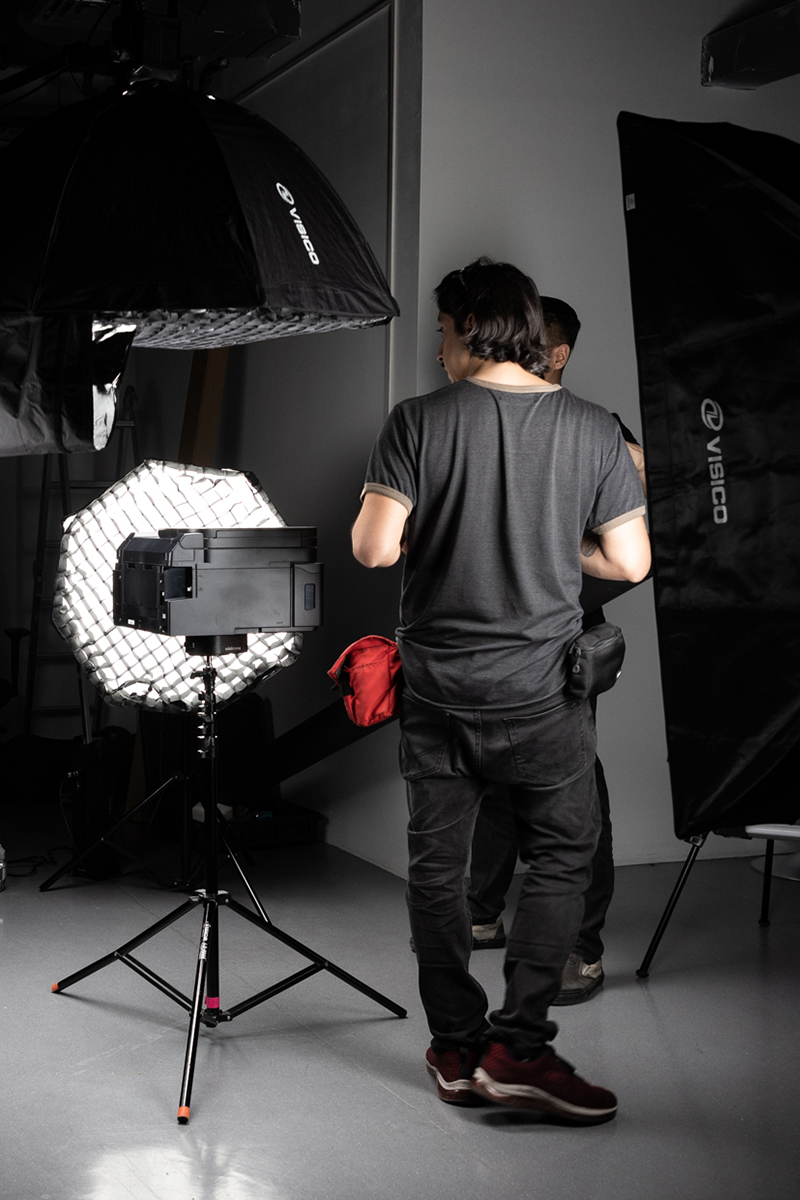 Imagen de estudio fotográfico profesional de Canon