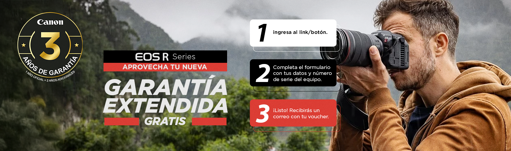 Garantía Extendida Canon Equipos R