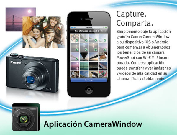 Infografía CameraWindow Canon Chile